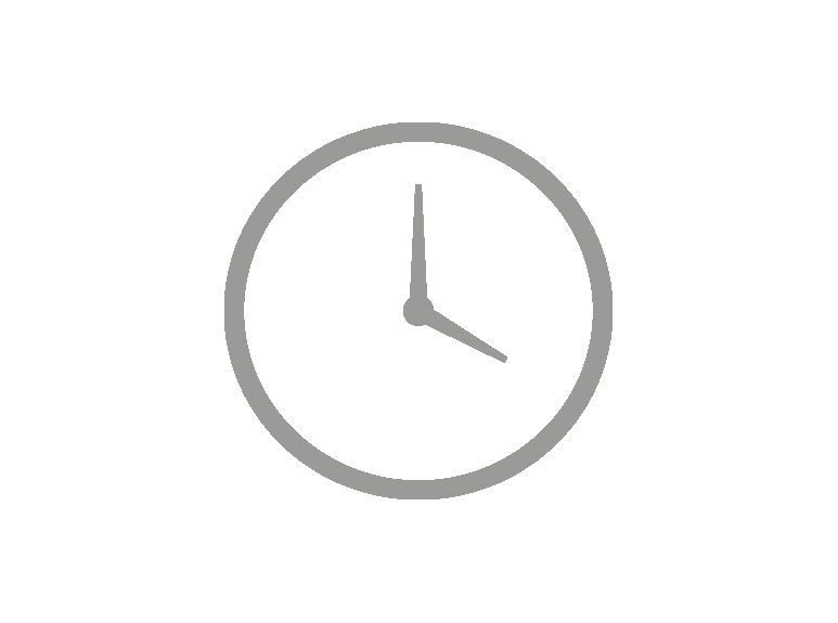 Immagine di un orologio per indicare i tempi di spedizione dalle 48 alle 72 ore massimali